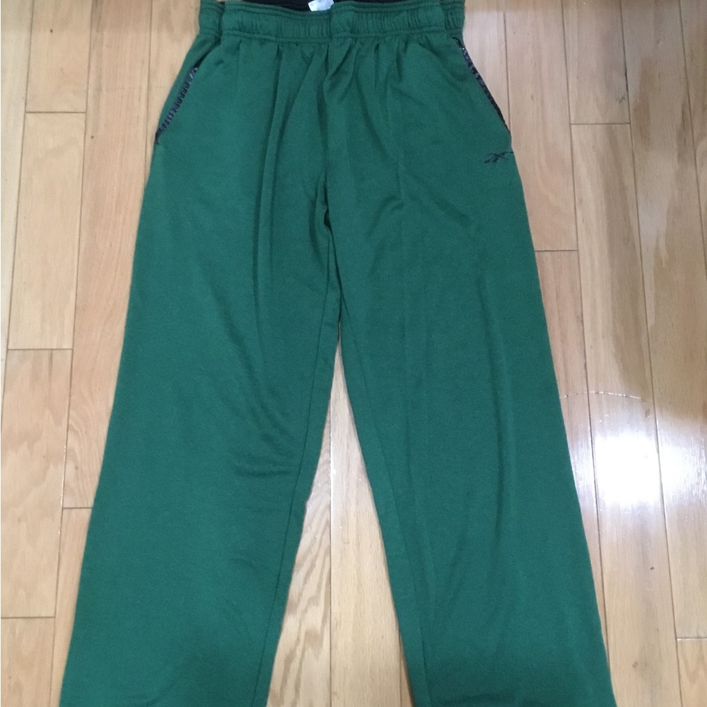 Reebok Men’s Green Athletic Track Pant